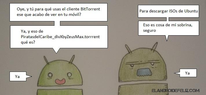 mejores apps para descargar torrents en android descarga peliculas series TV musica ISO linux cliente p2p compartir subida bajada aplicaciones android droid joke