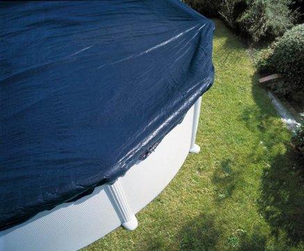 piscina desmontable con cobertor de invierno