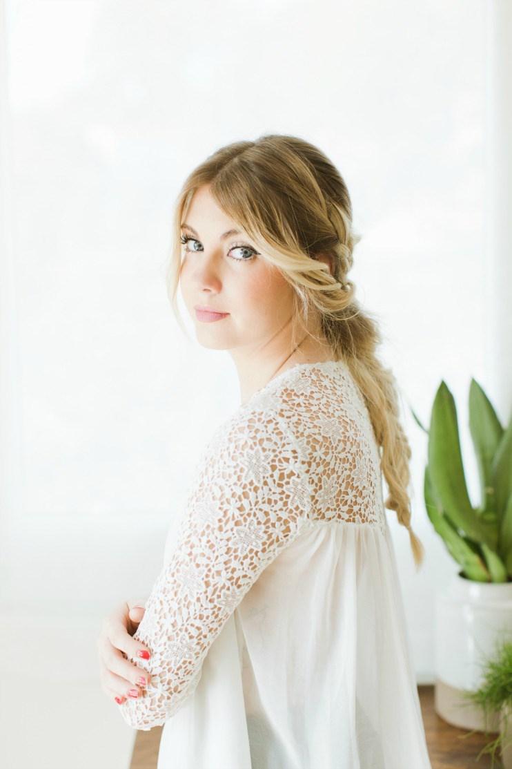 Peinado de novia trenzado