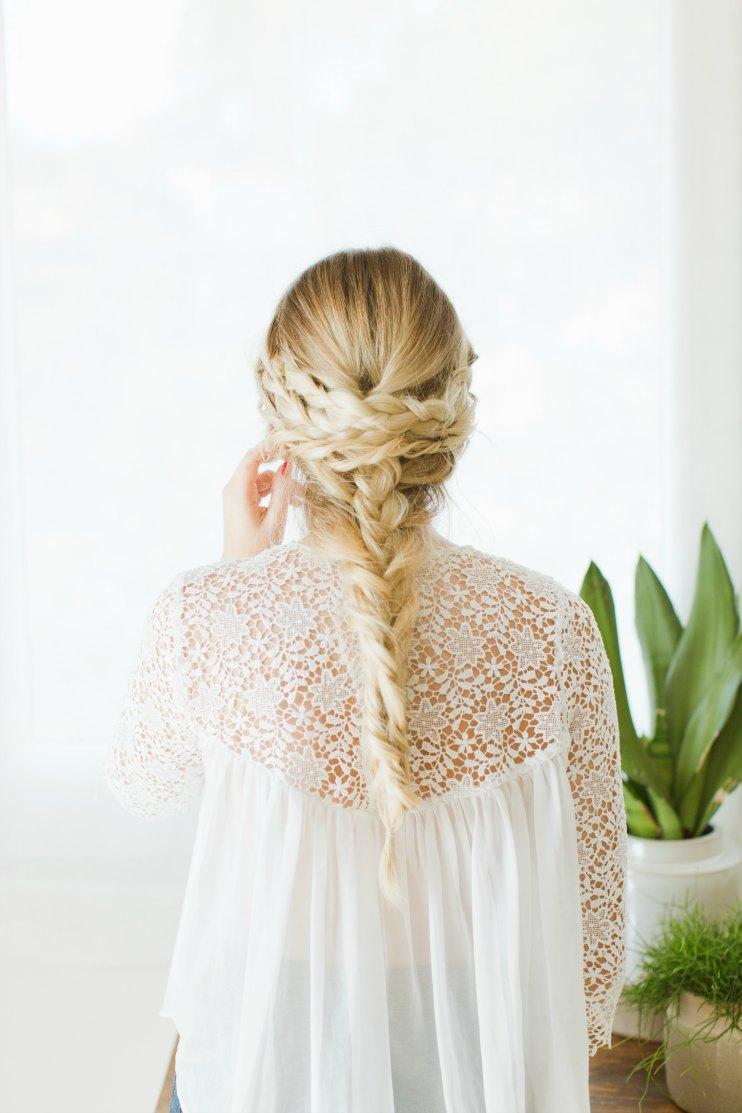 Peinado de novia trenzado