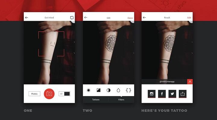 inkhunter tattos virtuales realidad aumentada app android aplicacion