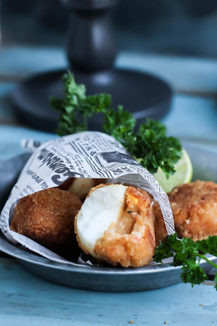 Huevos rellenos por Pintando las nubes