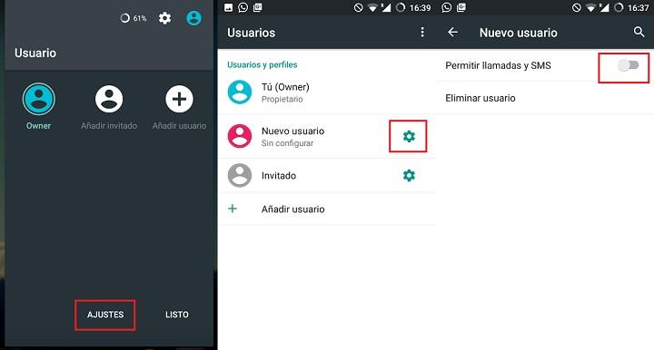 como crear nuevo usuario en Android usuario local de sistema gestionar administrar