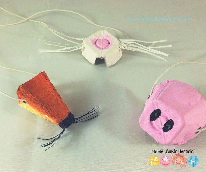 Hocicos de animales con hueveras