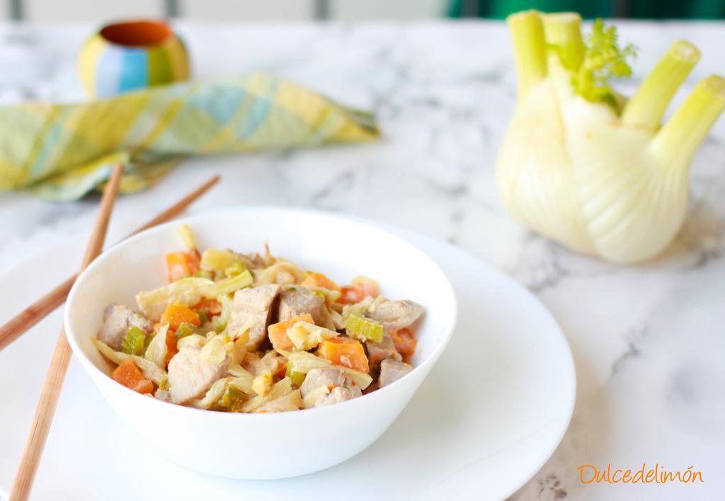 Jamón con Hinojo, Calabaza y Coco