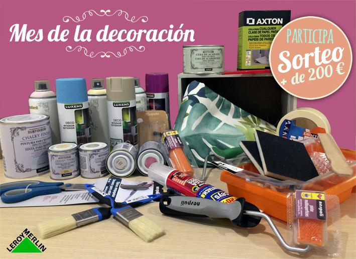 Sorteo DIY - Participa en el sorteo del mes de la decoracion de leroy merlin