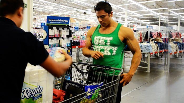 Compras de un culturista
