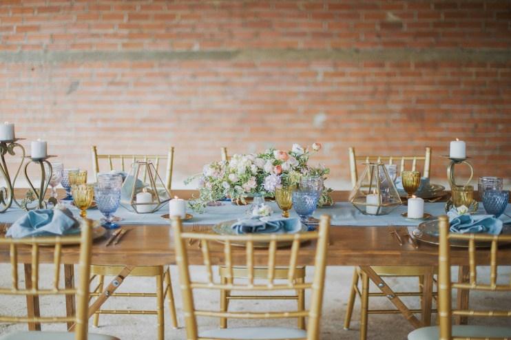 Boda campestre con alma dorada 