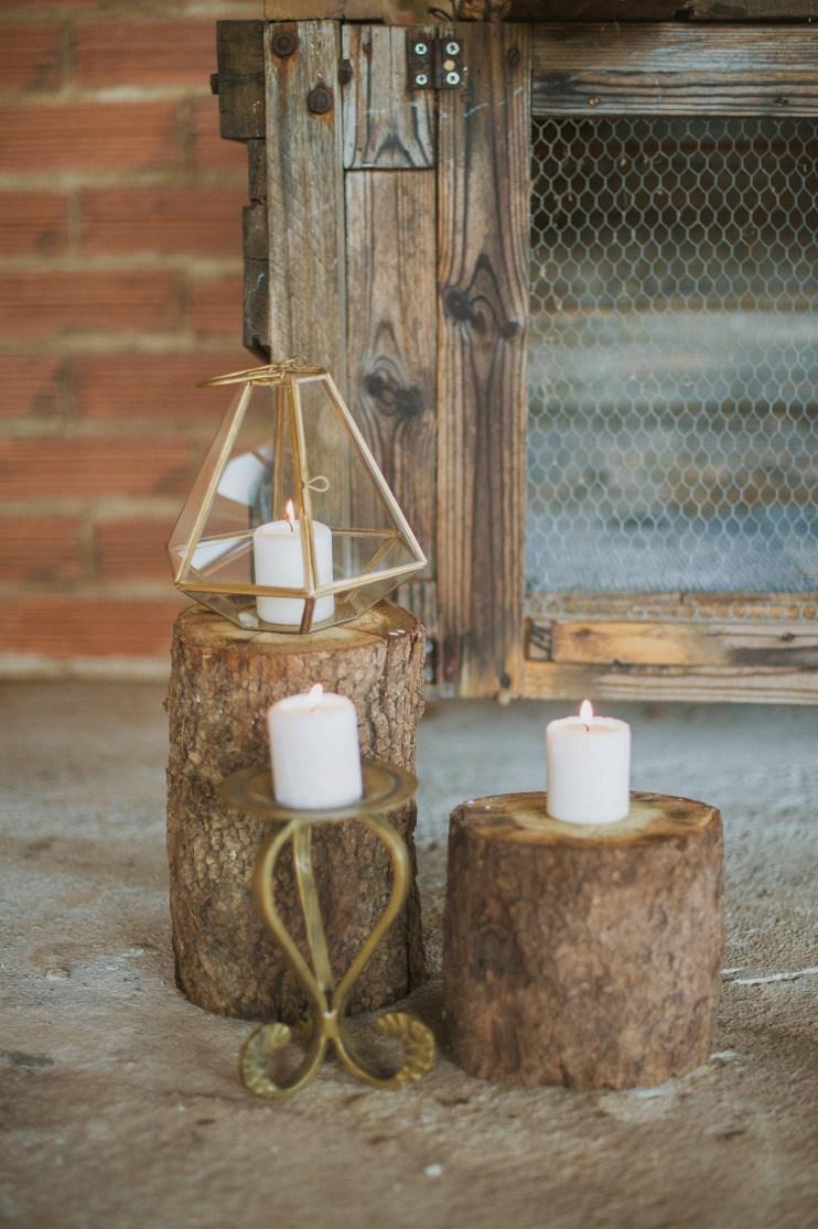 Boda campestre con alma dorada 