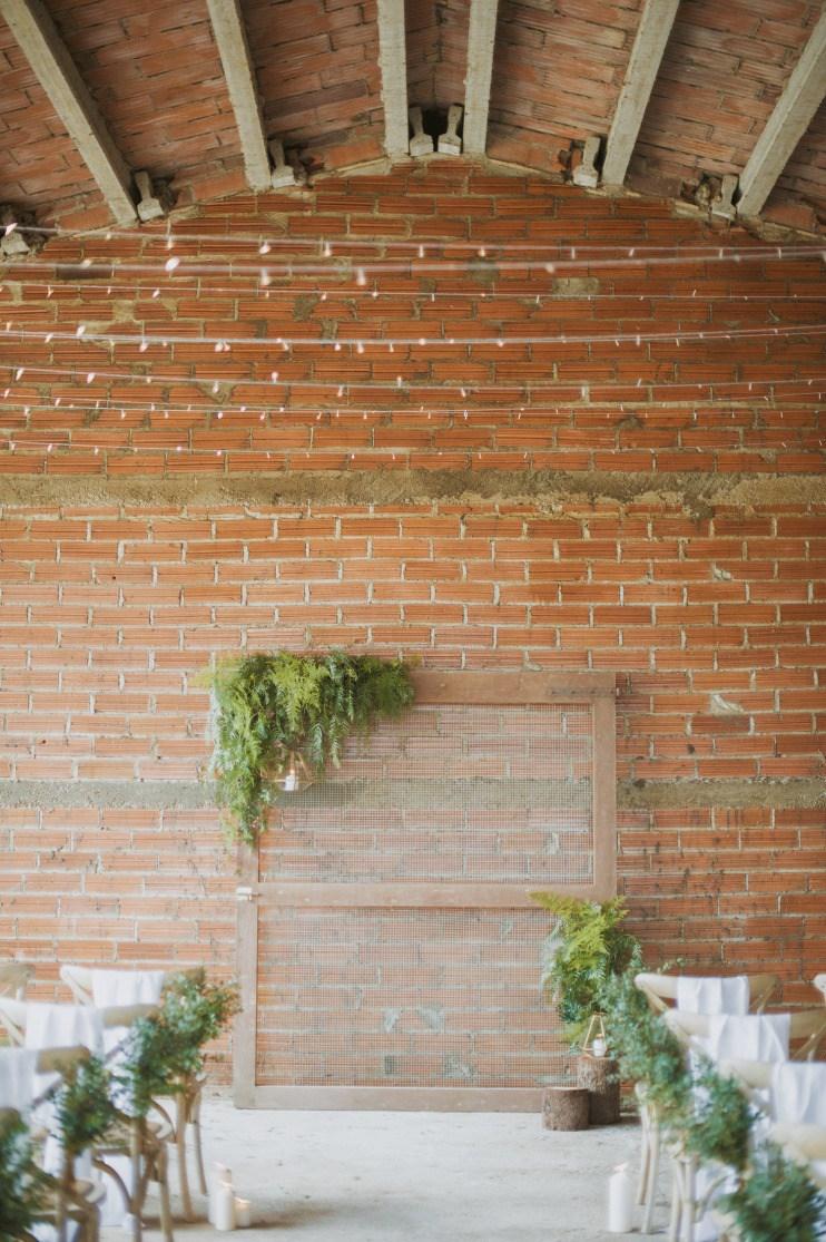 Boda campestre con alma dorada 