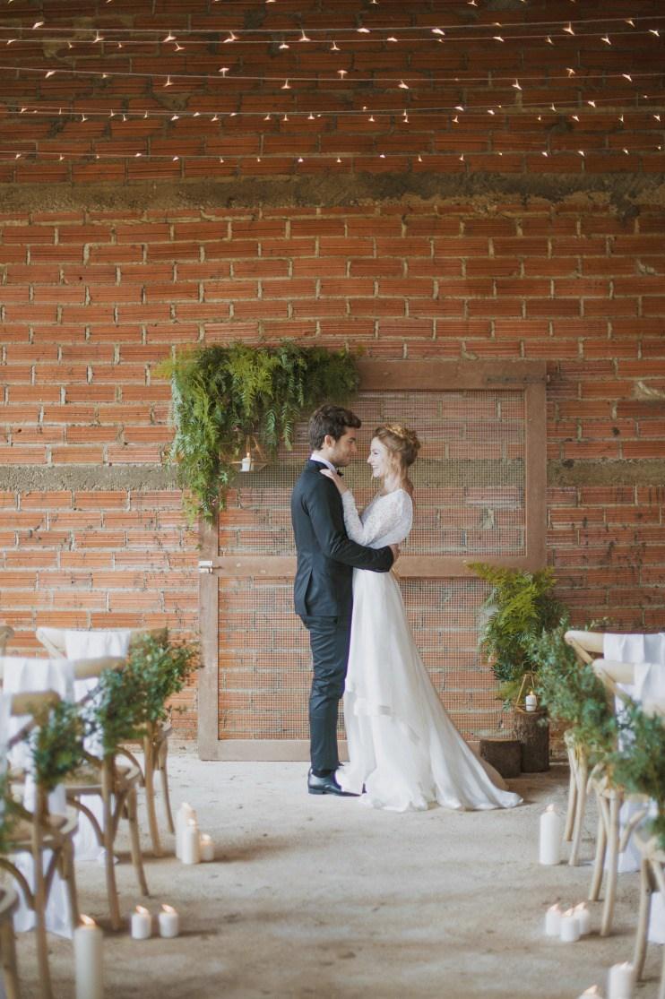 Boda campestre con alma dorada 