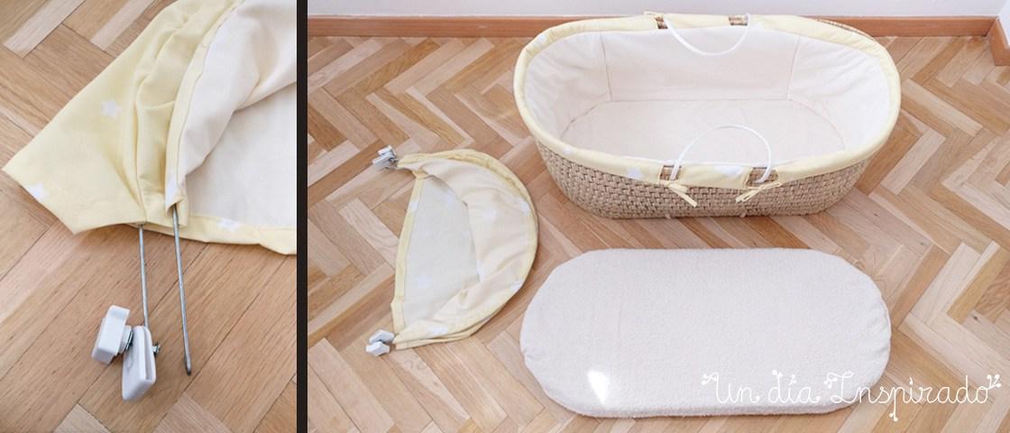 capazo de mimbre para bebe