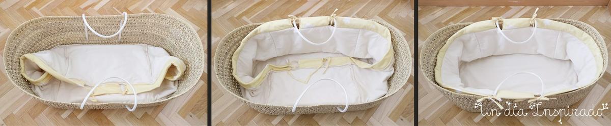 capazo de mimbre para bebe