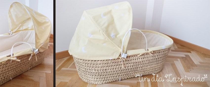 capazo de mimbre para bebe