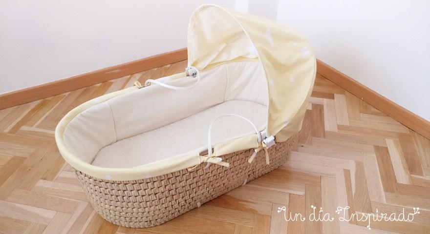 capazo de mimbre para bebe