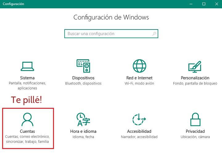 Cómo crear una cuenta de usuario local en Windows 10 sin email asociado panel de control administración de dispositivos Microsoft Sistema
