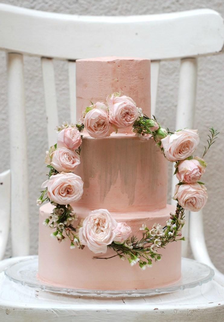 Pastel para una boda romántica