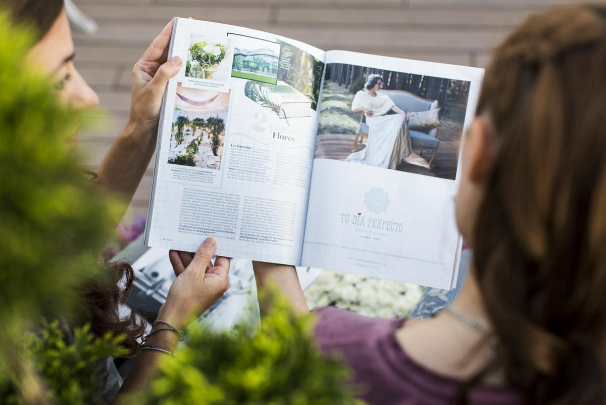 Tu Día Perfecto Wedding Planner Madrid Spain, organización de bodas exclusivas y llenas de encanto. Decoración bodas, branding bodas. Telva Novias