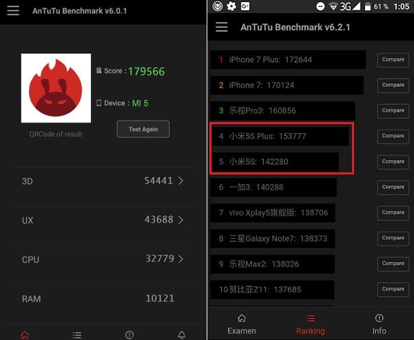 Xiaomi Mi5S Plus cupón de descuento uno de los mejores terminales de 2106 chino smartphone movil oferta