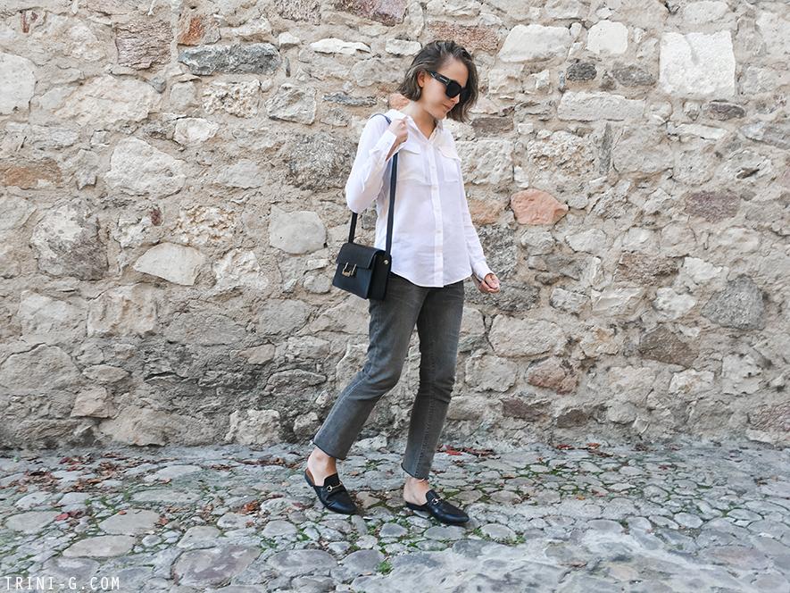 Trini | Equipment signature slim shirt Gucci Princetown loafers