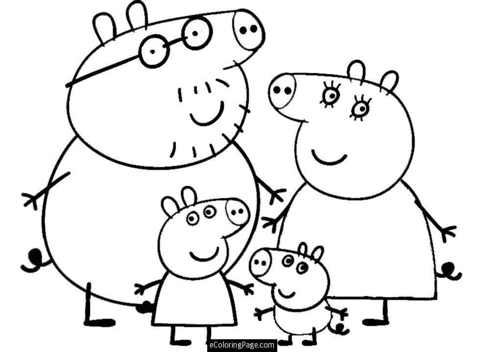 La familia de PEPPA PIG para imprimir