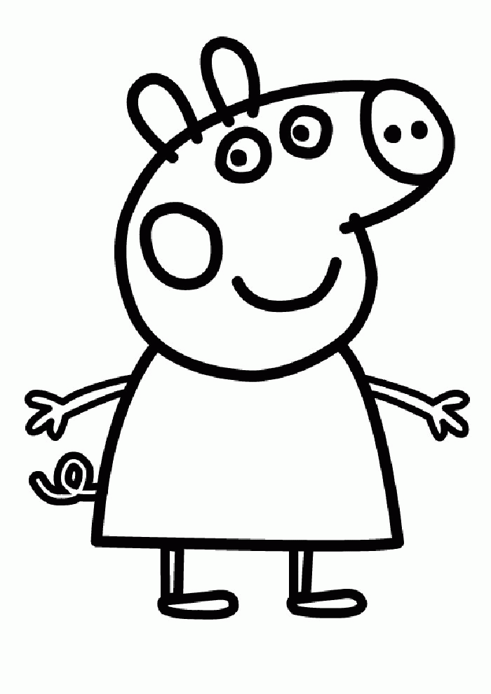Protagonista PEPPA PIG Colorear