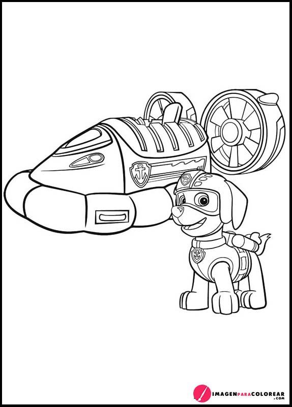 Zuma De La Patrulla Canina Para Colorear