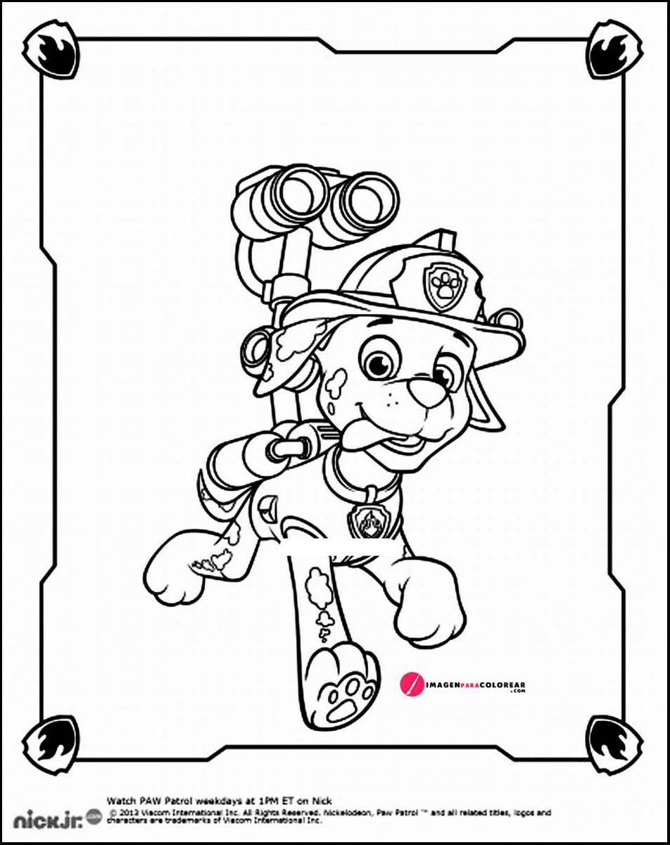 Dibujo La Patrulla Canina Para Colorear