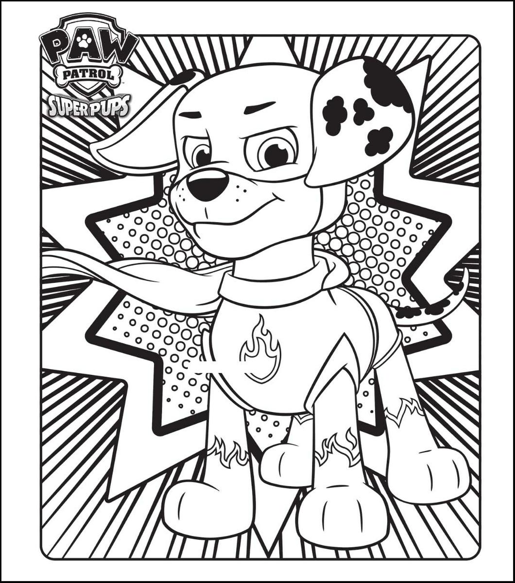 Super Pup La Patrulla Canina Para Colorear