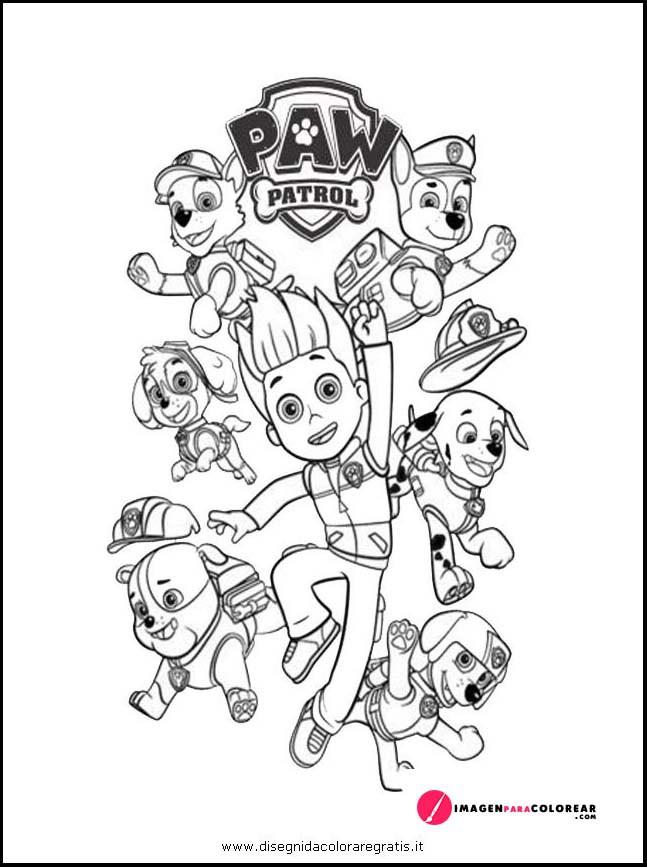 Todos La Patrulla Canina Para Colorear