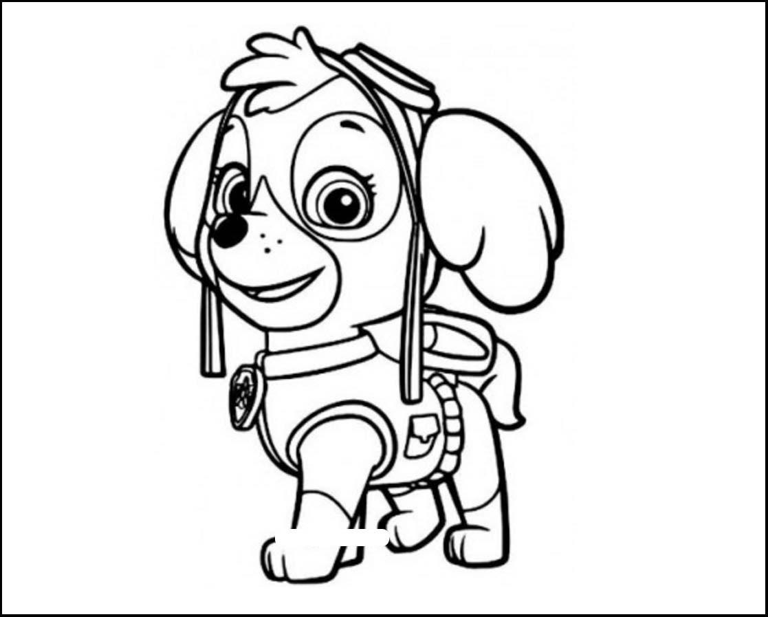 Zuma Perrita La Patrulla Canina Para Colorear