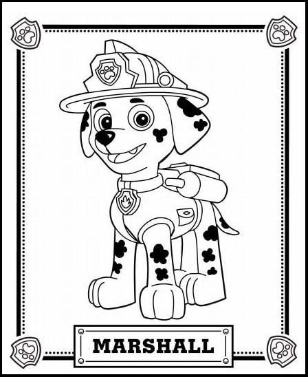 Marshall La Patrulla Canina Para Colorear