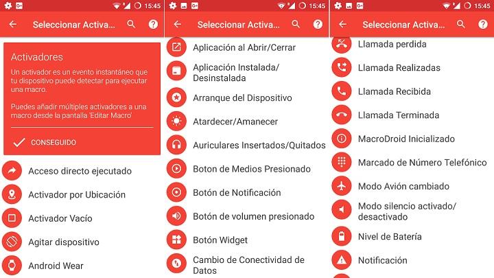 Macrodroid Tutorial Macrodroid plantillas templates tareas programadas acciones automaticas automatizadas guia paso a paso activadores restricciones tasker alternativa