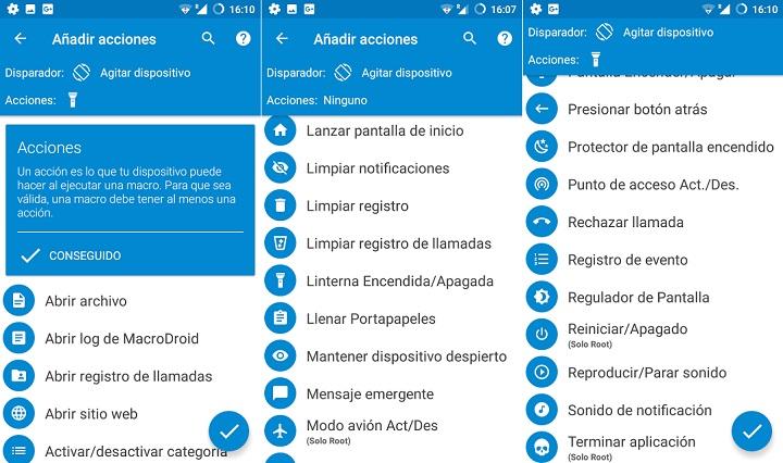 Macrodroid Tutorial Macrodroid plantillas templates tareas programadas acciones automaticas automatizadas guia paso a paso activadores restricciones tasker alternativa