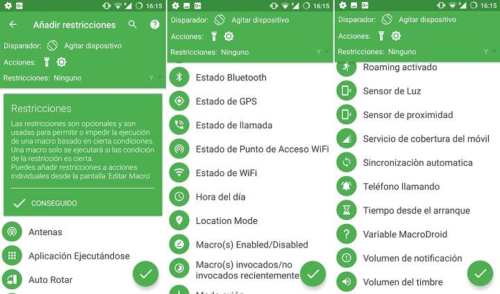 Macrodroid Tutorial Macrodroid plantillas templates tareas programadas acciones automaticas automatizadas guia paso a paso activadores restricciones tasker alternativa