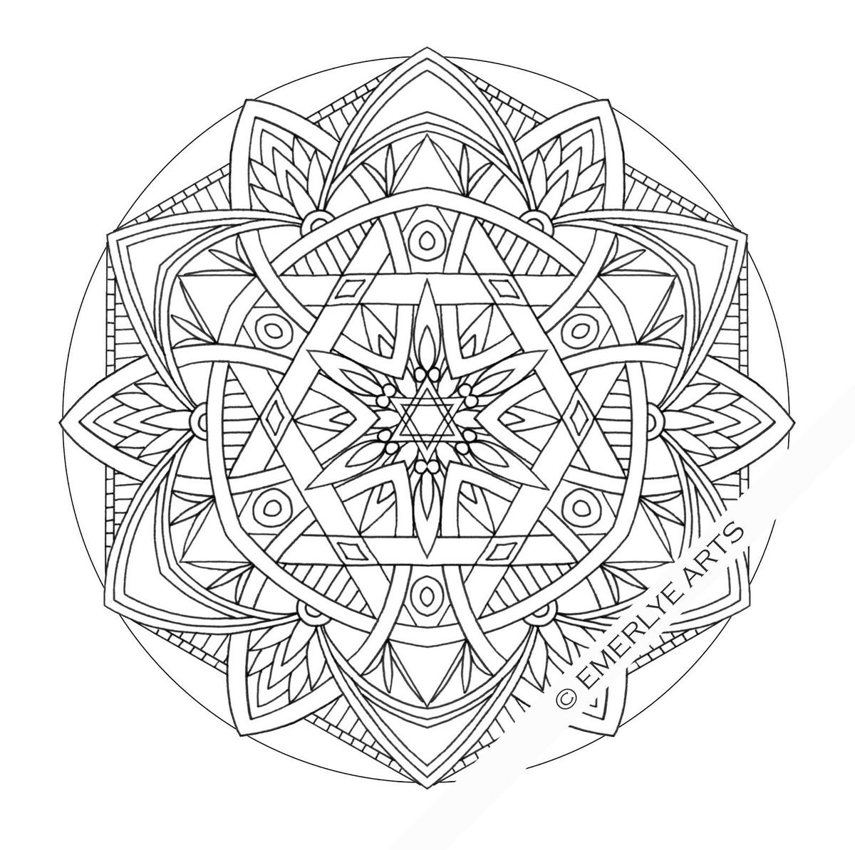 3 Imagen Mandalas Colorear