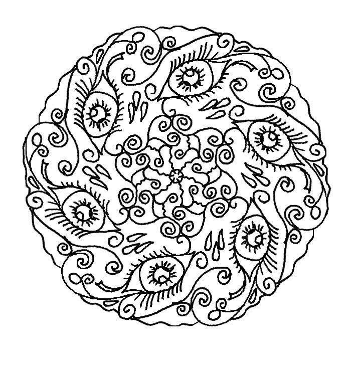 41 Imagen Mandalas Colorear