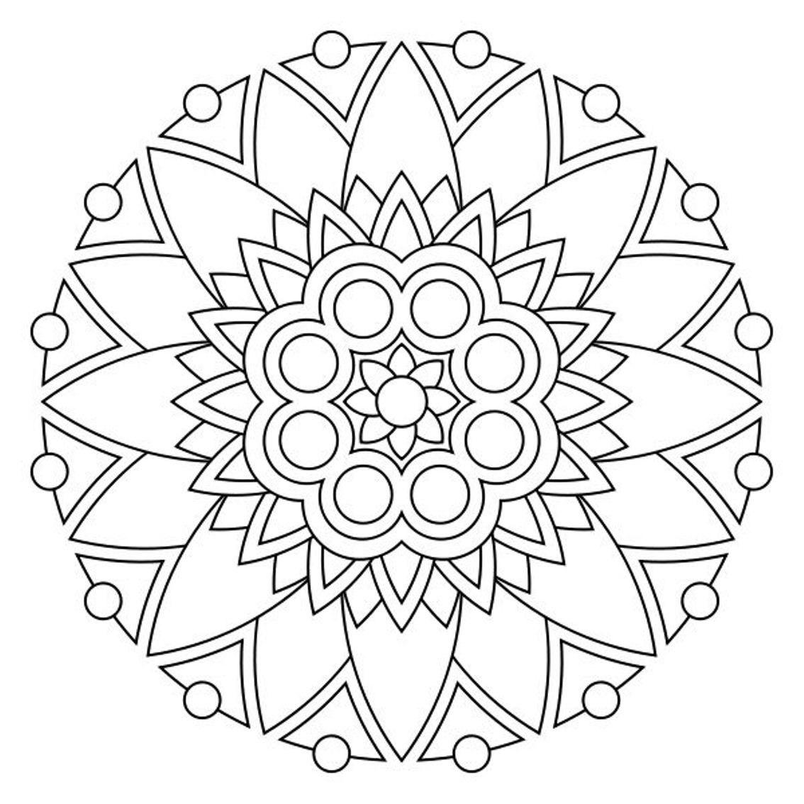 46 Imagen Mandalas Colorear