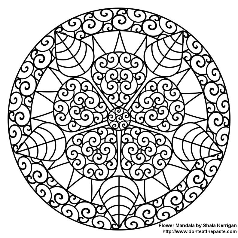 49 Imagen Mandalas Colorear