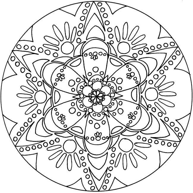 66 Imagen Mandalas Colorear