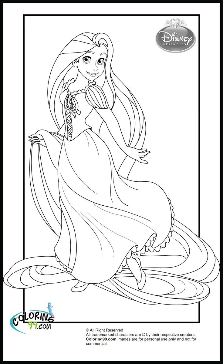 RAPUNZEL PARA COLOREAR | Padres