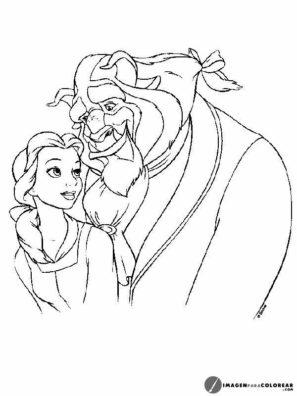 Dibujos De La Bella Para Colorear