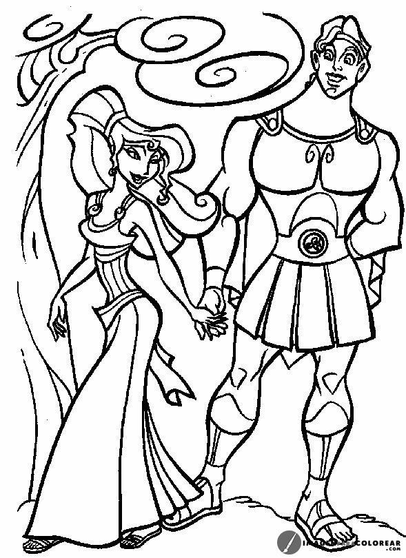 Hercules Y Novia Para Pintar