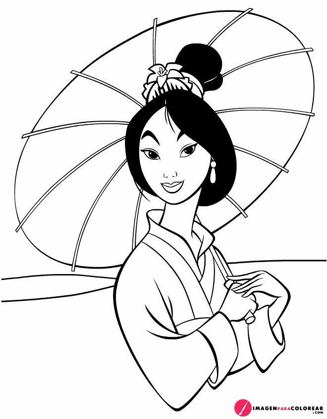 Mulan Para Colorear