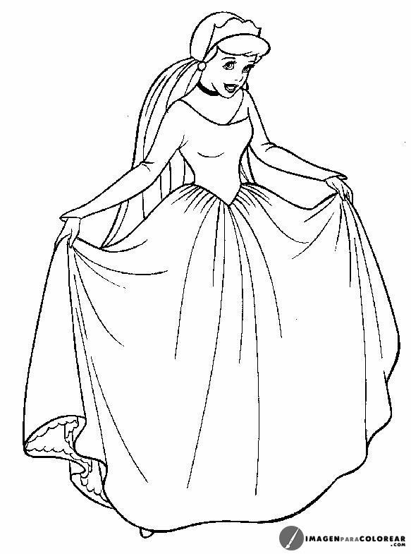 56 Imagen Princesas Para Colorear