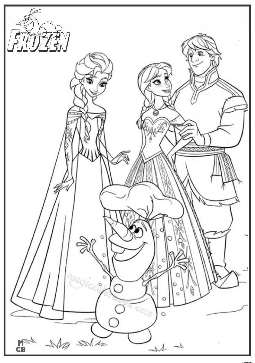 Dibujos De Frozen Para Colorear