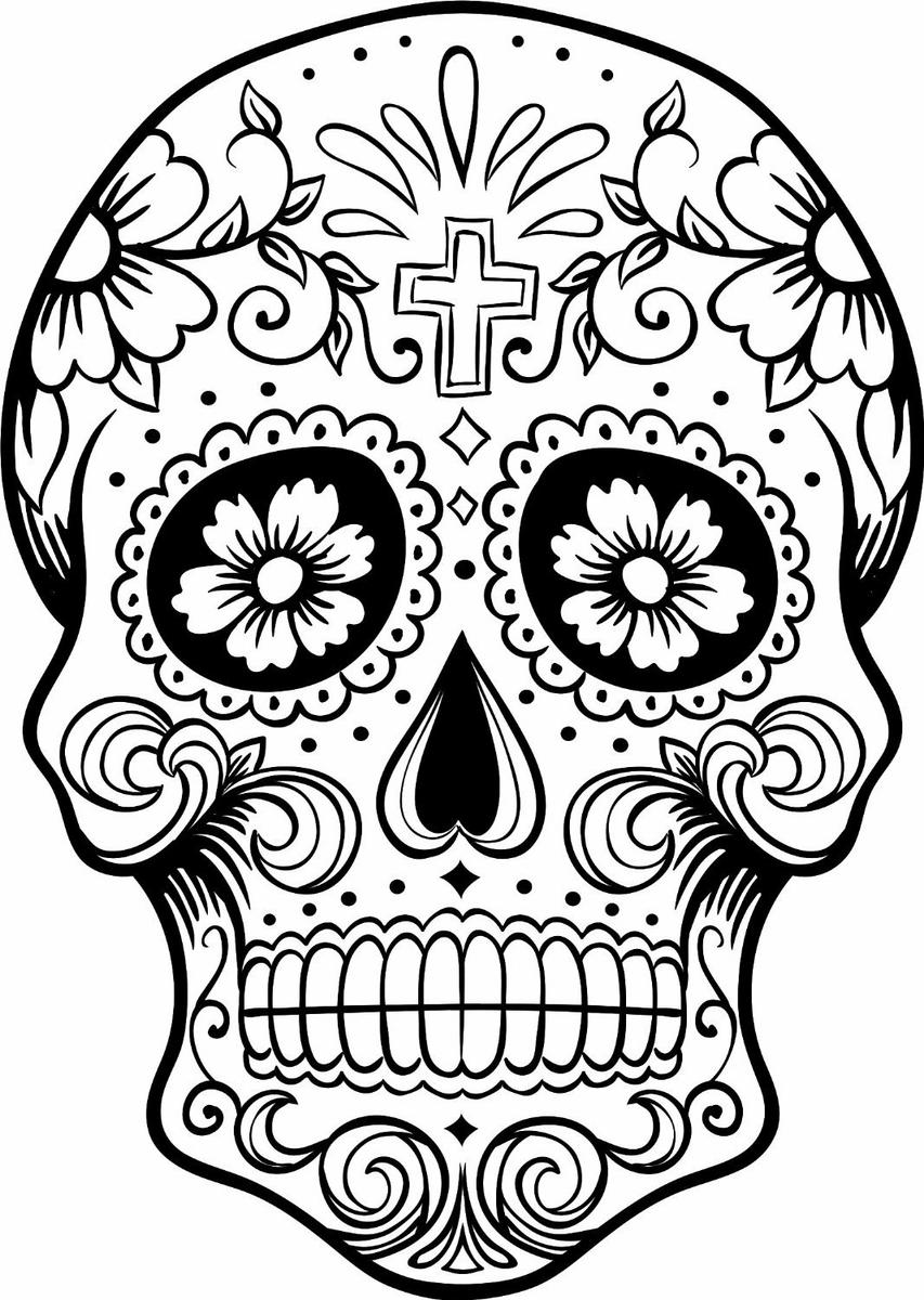 Calavera Para Pintar Gratis