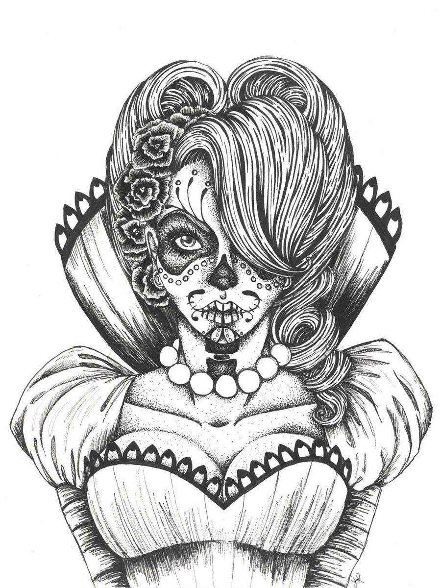 Imagen Mujer Calavera
