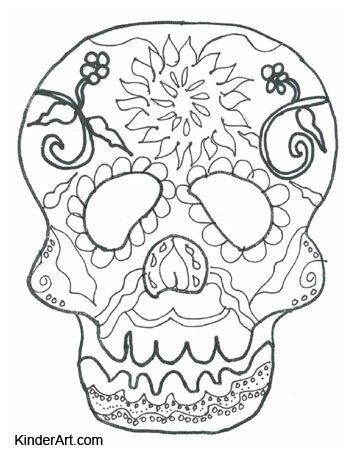 Calavera Con Flores