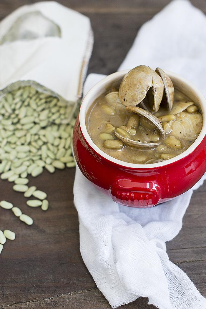 verdinas con almejas